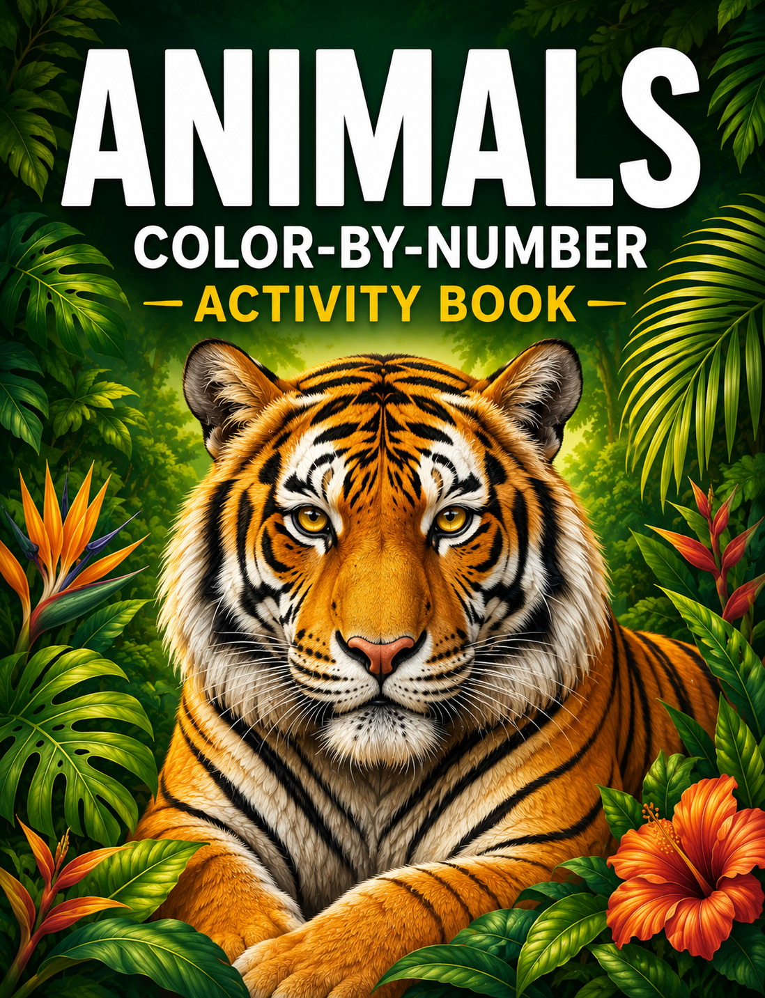 Christmas color-by-number book cover