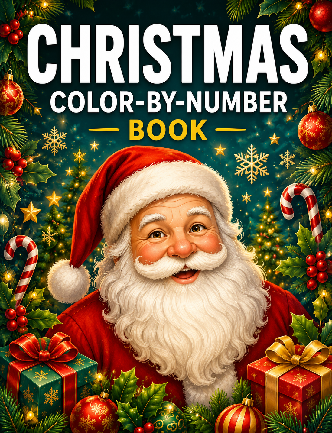 Nature color-by-number book cover