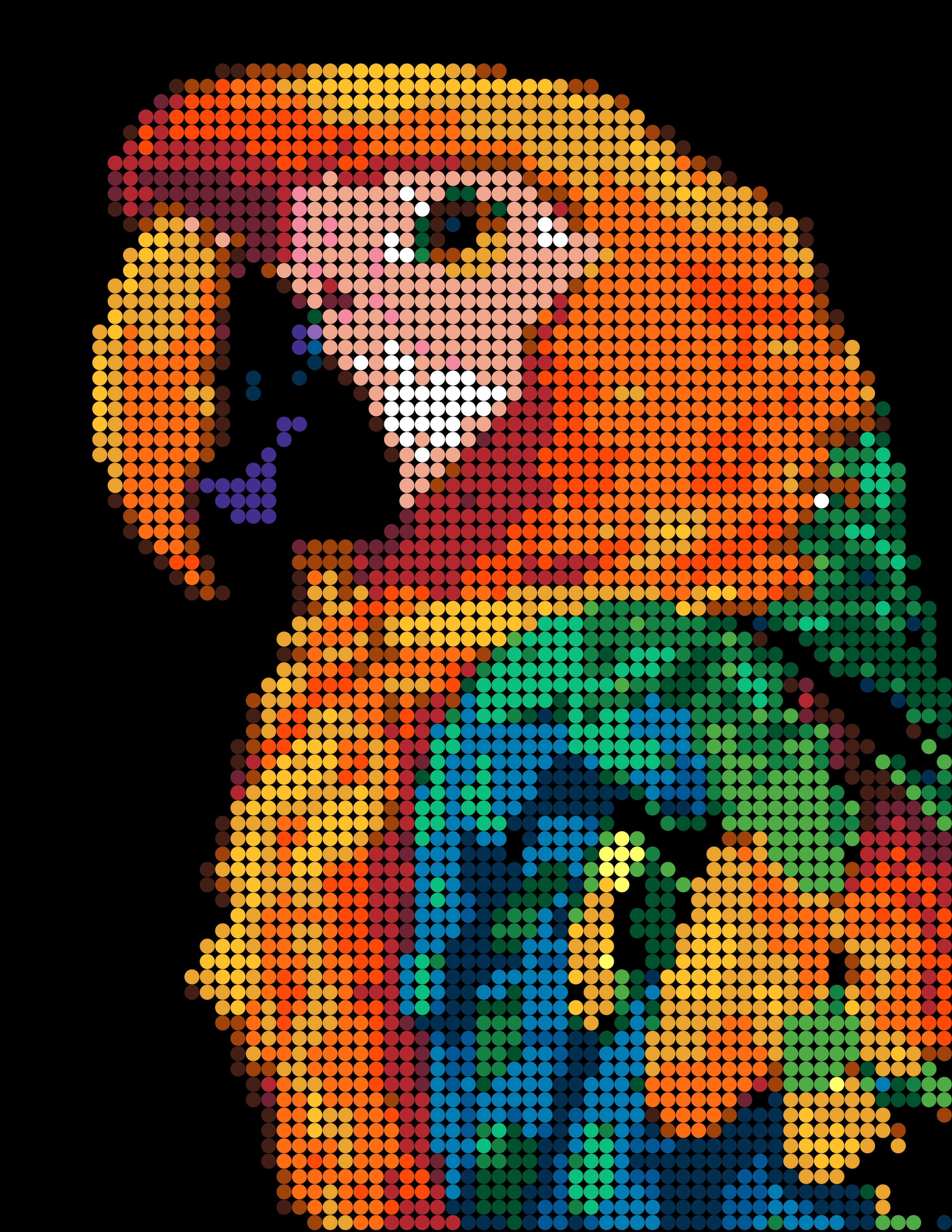 Provided color-by-number page