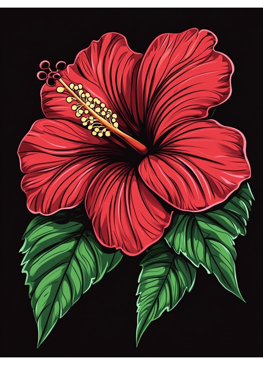 Original hibiscus image