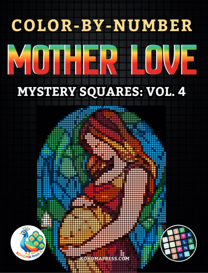 Mother Love color by number book cover