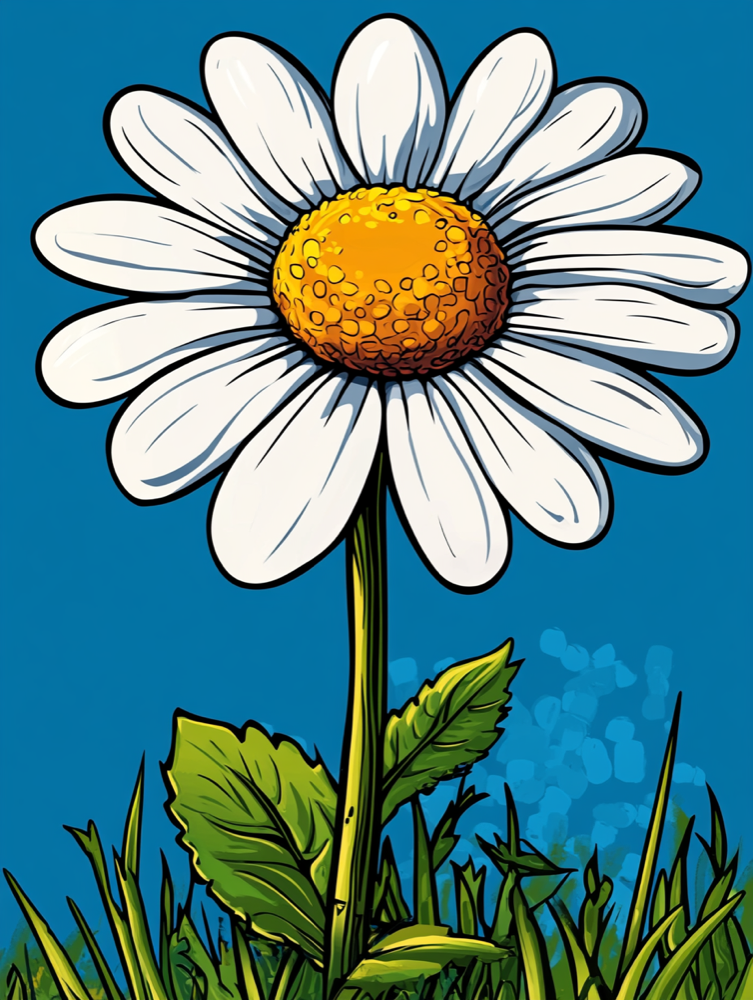 Original daisy image ready for export